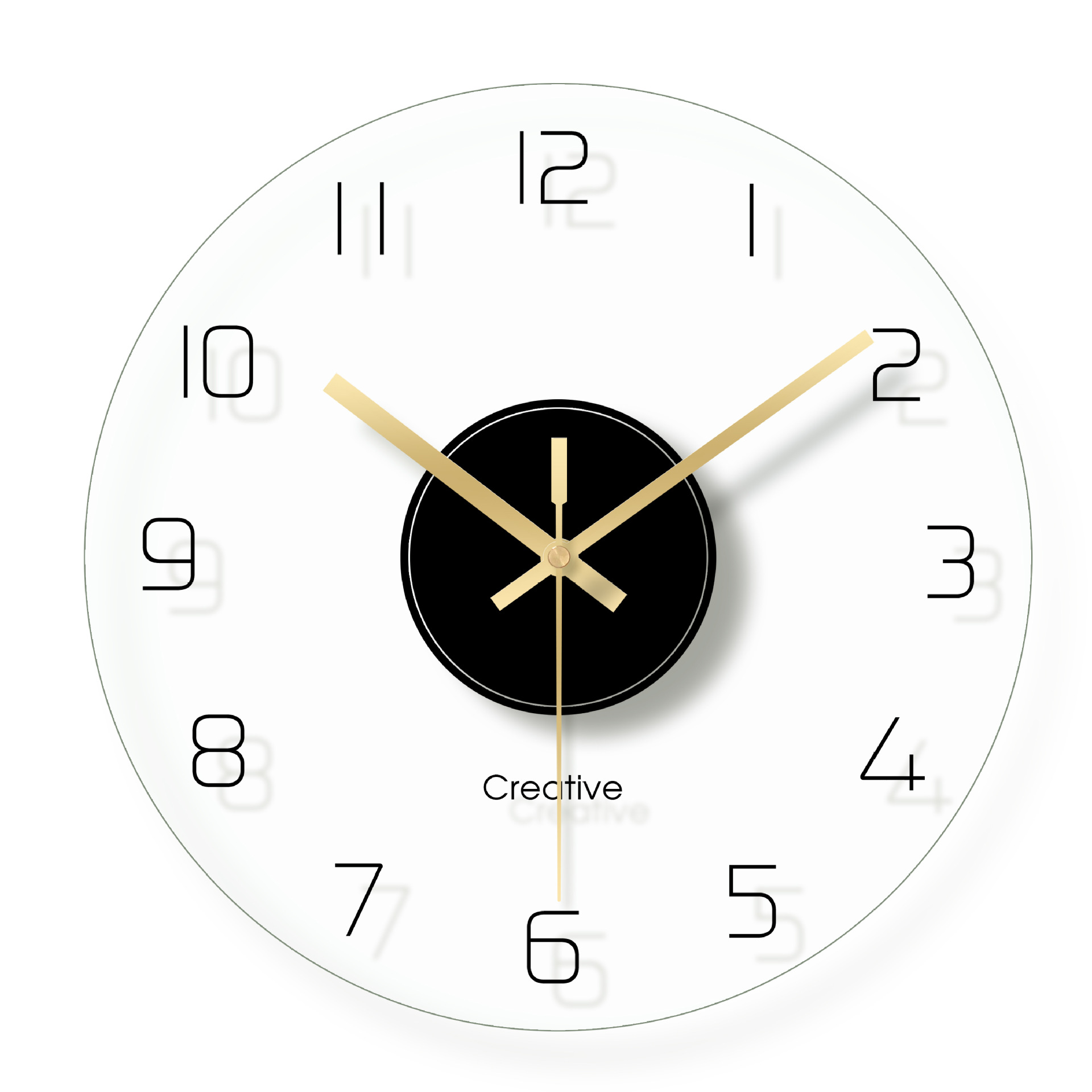 현대 유리 벽 시계 대형 포로 순찰 벽 거울 장식  숨어 부엌 Relojes 드 Pared 홈 시계 장식